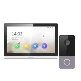 Комплект домофон Hikvision DS-KH6350-WTE1 + вызывная панель DS-KV6113-WPE1(C)/Europe BV