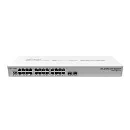 24-портовий керований L2 комутатор Mikrotik CRS326-24G-2S+RM