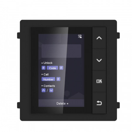 Модуль з 3,5" монітором відеодомофона Hikvision DS-KD-DIS