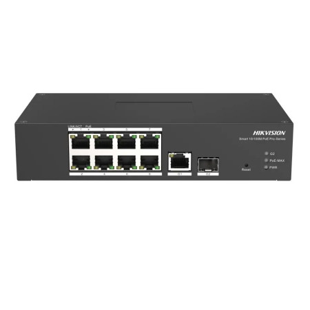 10 портовый управляемый PoE коммутатор Hikvision DS-3T1310P-SI/HS/HS