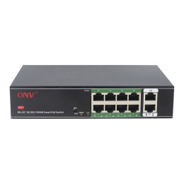 8-портовый неуправляемый PoE коммутатор ONV H1108PGL