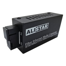 Медиаконвертор Alistar mini 10/100/1000BASE-T 1000BASE-LX 1SM WDM SC 20KM TX1550/RX1310nm