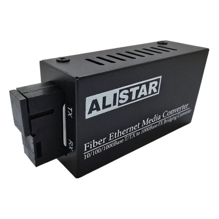 Медиаконвертор Alistar mini 10/100/1000BASE-T 1000BASE-LX 1SM WDM SC 20KM TX1550/RX1310nm