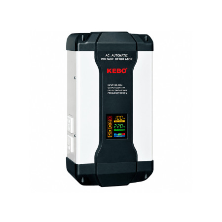 Стабилизатор напряжения релейный KEBO BDR-1500VA 900W 2xShuko