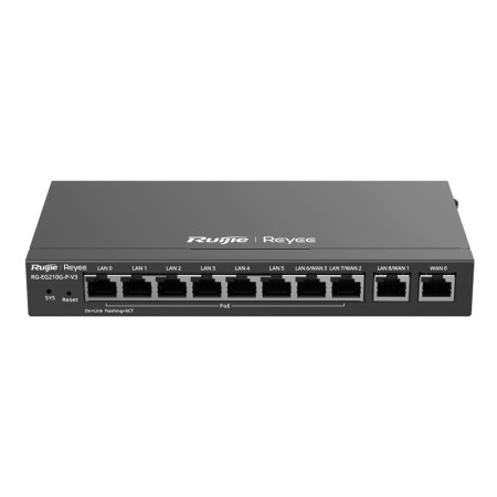 10-портовый РоЕ маршрутизатор Ruijie Reyee RG-EG210G-Pv3