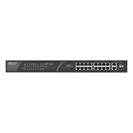16-портовый неуправляемый PoE коммутатор Ruijie Reyee RG-ES118S-LP