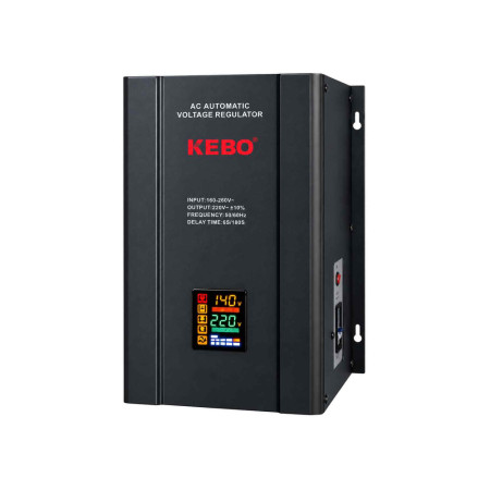 Стабилизатор напряжения релейный KEBO WNR-10000VA 6000W 2xShuko