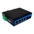 4-портовый неуправляемый промышленный PoE коммутатор Ewind EW-PIS1806-4GE
