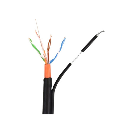Кабель витая пара с несущим тросом GoldMine GM UTP 4*2*0.5-CU PVC PE MT кат.5е бухта 305м