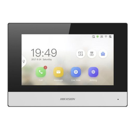7" Гибридный видеодомофон Hikvision DS-KH6320-WTDE1