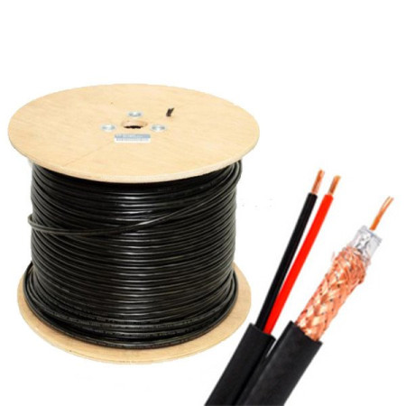 Кабель Atis RG590-CU+2*0.75 PE 305M
