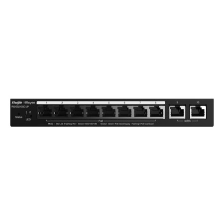 8-портовый гигабитный интеллектуальный PoE коммутатор Ruijie Reyee RG-ES210GC-LP