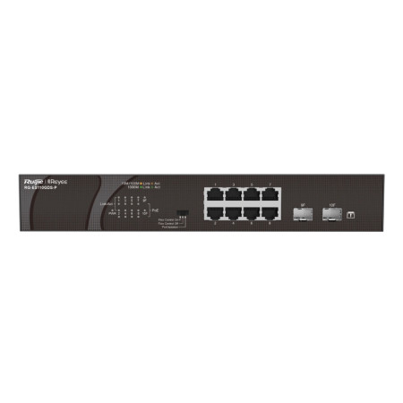 8-портовый неуправляемый PoE коммутатор Ruijie Reyee RG-ES110GDS-P