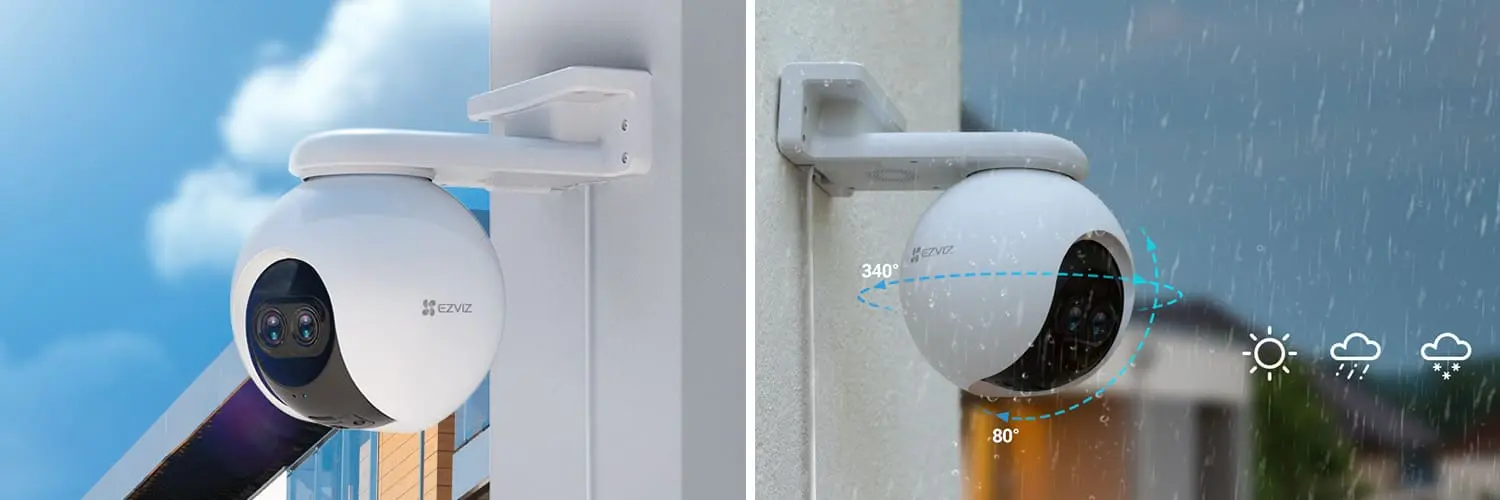всепогодный дизайн камеры Ezviz CS-C8PF