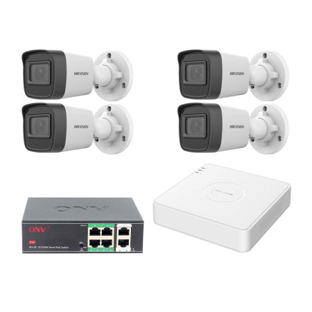 Комплект IP видеонаблюдения Hikvision KIT-DS0485