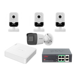 Комплект IP видеонаблюдения Hikvision KKIT-DS0488