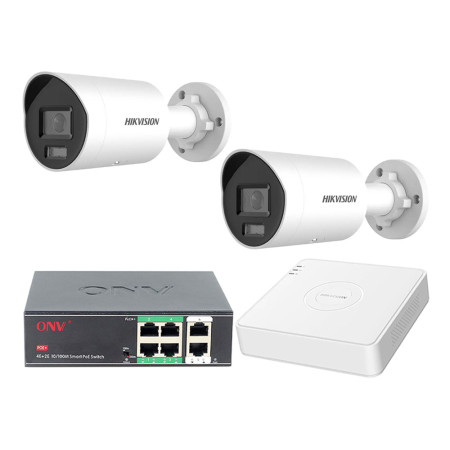 Комплект IP видеонаблюдения Hikvision KIT-DS0482