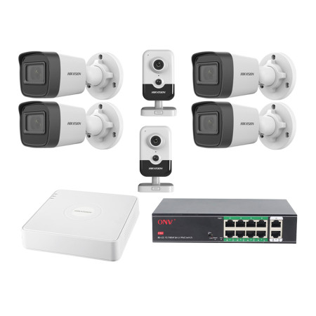 Комплект IP видеонаблюдения Hikvision KIT-DS0168