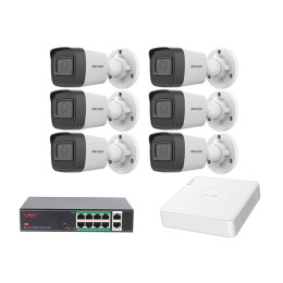 Комплект IP видеонаблюдения Hikvision KIT-DS0492