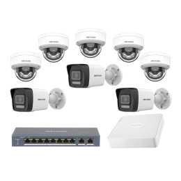 Комплект IP видеонаблюдения Hikvision KIT-DS0218