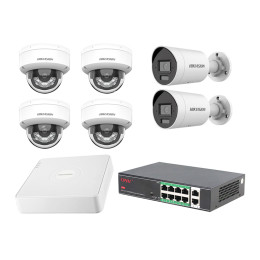 Комплект IP видеонаблюдения Hikvision KIT-DS0493