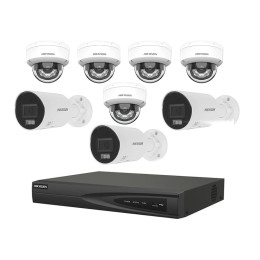 Комплект IP видеонаблюдения Hikvision KIT-DS0407