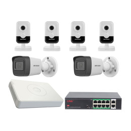 Комплект IP видеонаблюдения Hikvision KIT-DS0368