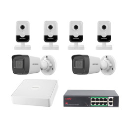 Комплект IP видеонаблюдения Hikvision KIT-DS0368