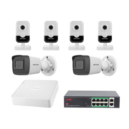 Комплект IP видеонаблюдения Hikvision KIT-DS0368