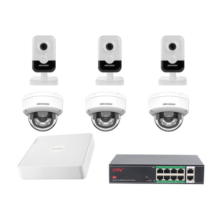 Комплект IP видеонаблюдения Hikvision KIT-DS0369