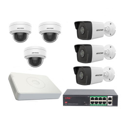 Комплект IP видеонаблюдения Hikvision KIT-DS0372