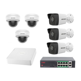Комплект IP видеонаблюдения Hikvision KIT-DS0372