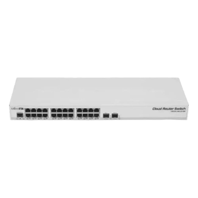 24-портовый управляемый L2 коммутатор Mikrotik CRS326-24G-2S+RM