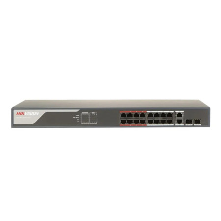 16-портовый управляемый PoE коммутатор Hikvision DS-3E1318P-EI