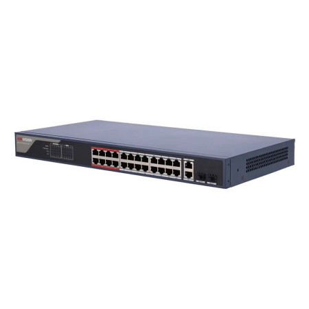 24-портовый управляемый PoE коммутатор Hikvision DS-3E1326P-EI(B)