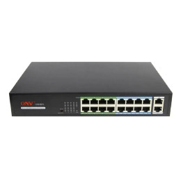 18-портовый неуправляемый PoE-коммутатор ONV H1016PL