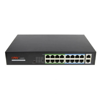 18-портовый неуправляемый PoE-коммутатор ONV H1016PL
