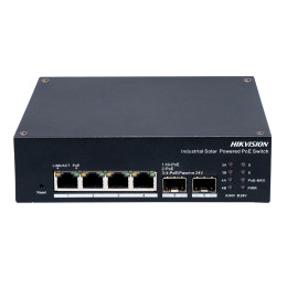 4-портовый управляемый PoE коммутатор Hikvision DS-3T1506HP-EI-UPS