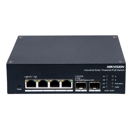 4-портовый управляемый PoE коммутатор Hikvision DS-3T1506HP-EI-UPS