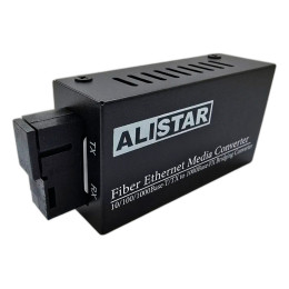 Медиаконвертор Alistar mini 10/100/1000BASE-T 1000BASE-LX 1SM WDM SC 20KM TX1310/RX1550nm