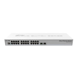 24-портовий керований L2 комутатор Mikrotik CRS326-24G-2S+RM