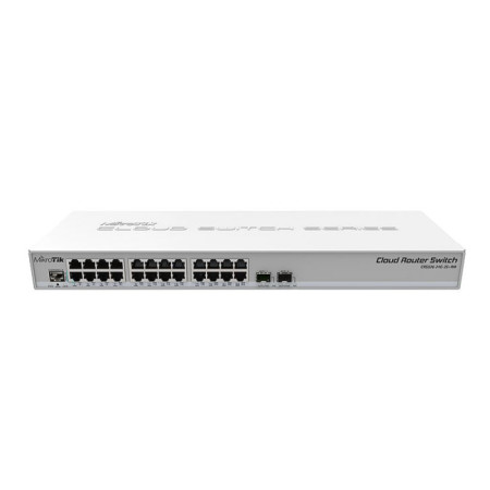 24-портовый управляемый L2 коммутатор Mikrotik CRS326-24G-2S+RM