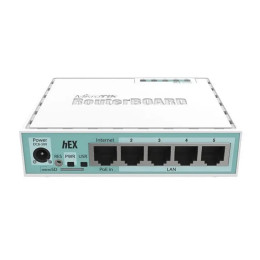 5-портовый маршрутизатор Mikrotik hEX (RB750Gr3)