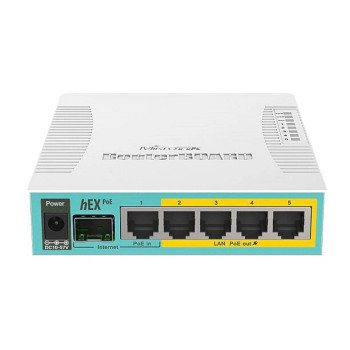5-портовый PoE маршрутизатор MikroTik hEX PoE (RB960PGS)