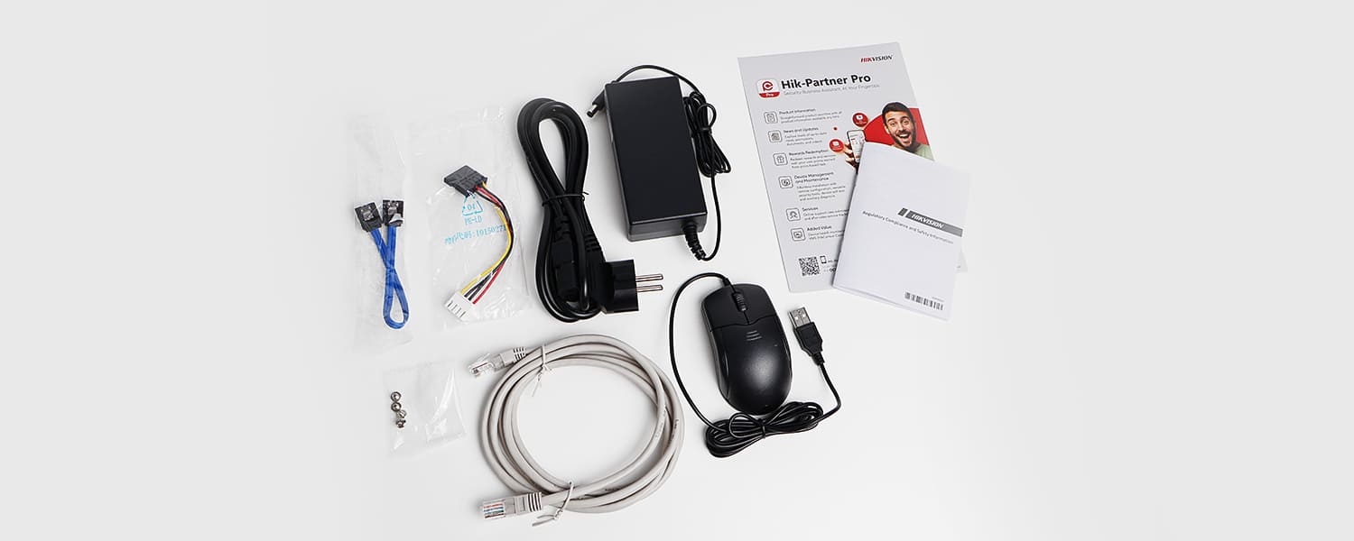 Комплектация видеорегистратора Hikvision DS-7604NXI-K1/4P(B)