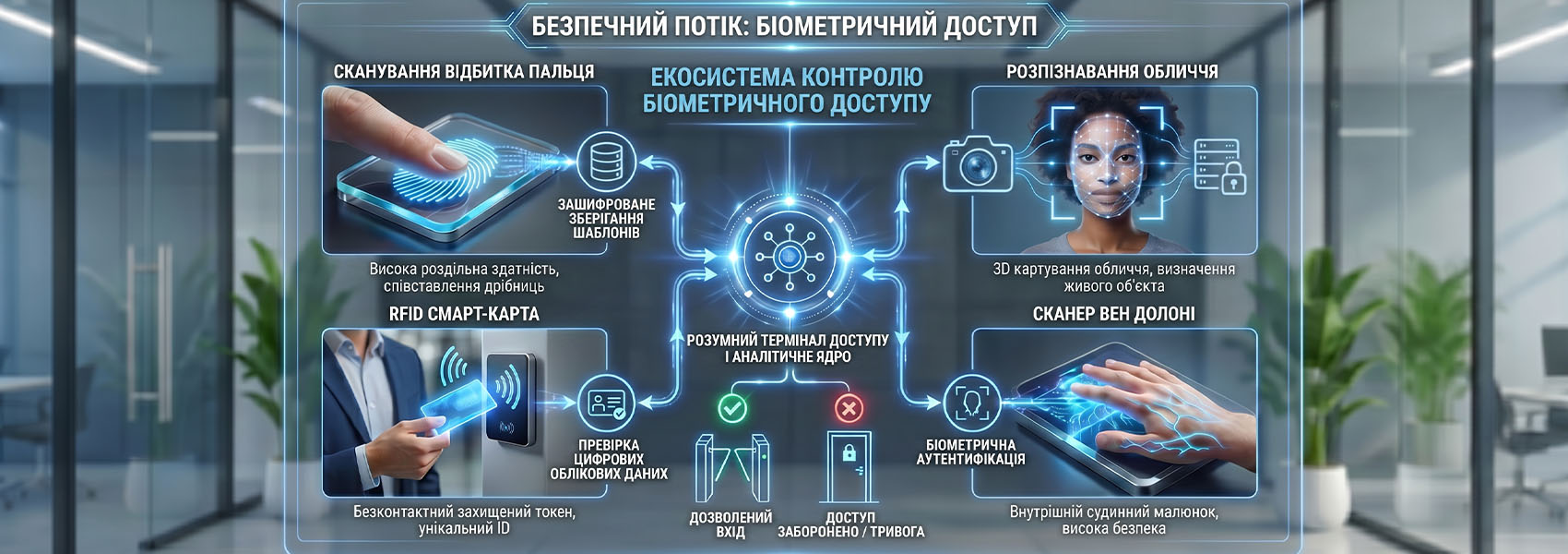 Як працюють біометричні системи контролю доступу